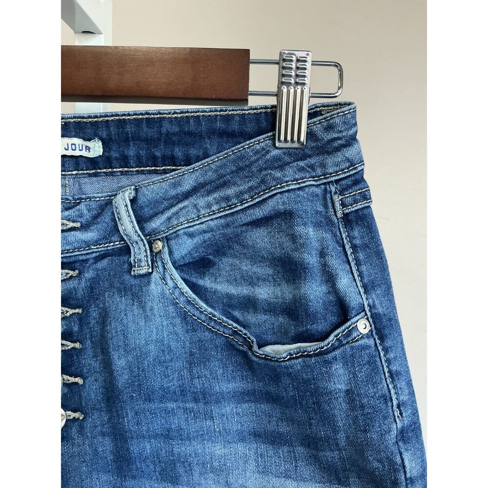 Original Vintage Hand Crafted Place Du Jour Denim Jeans Size 38 European - Picture 4 of 8